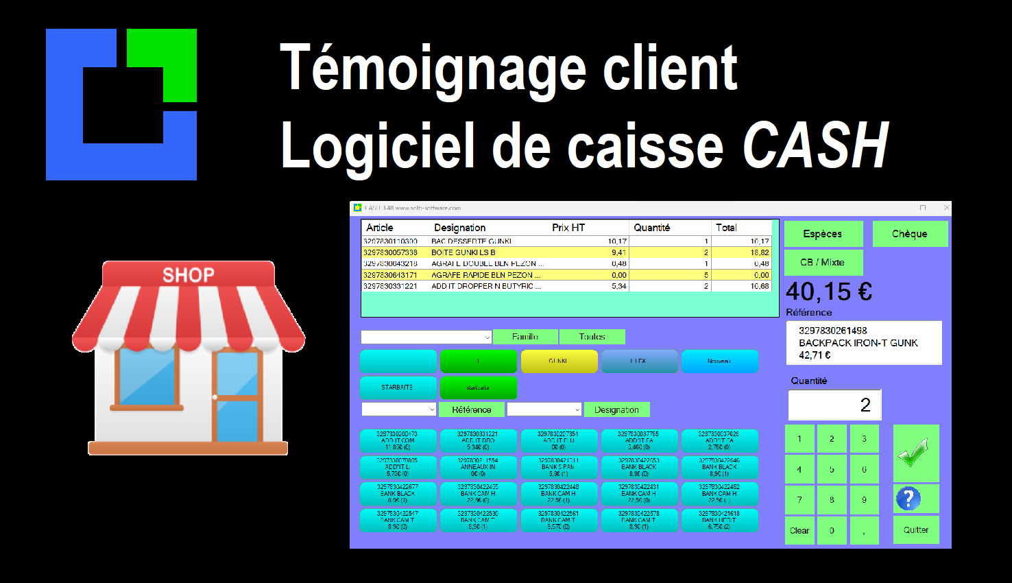 Logiciel de caisse et point de vente