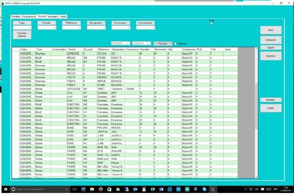 Logiciel gestion stock BTP